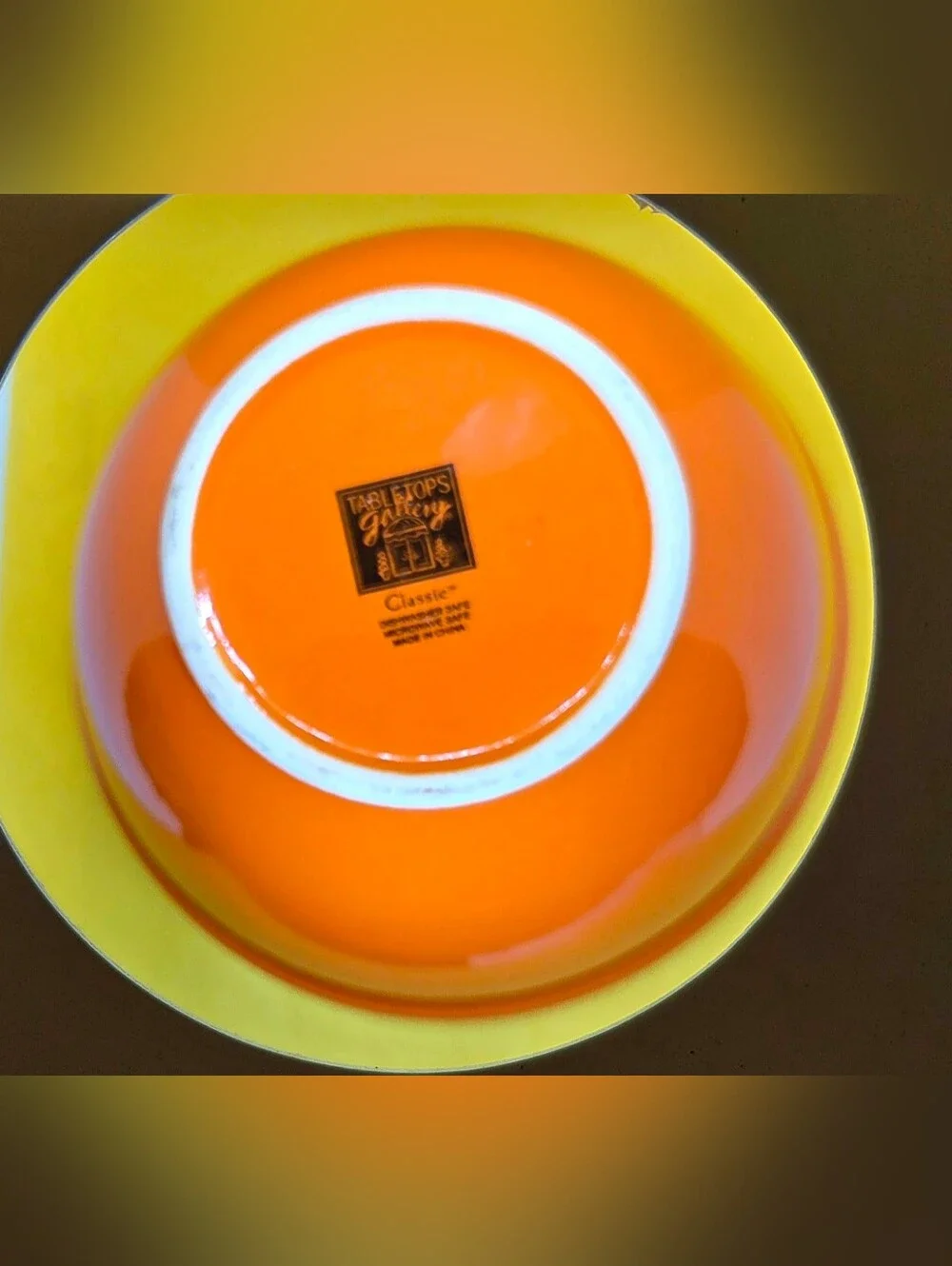 Tabletops Gallery Cilkection Orange Ceramic Mixinf Bowl 7